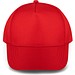 BENEDICT. Kappe aus recyceltem Polyester (100% rPET), Rot