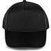 BENEDICT. Kappe aus recyceltem Polyester (100% rPET), Schwarz