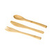 Besteckset Bamboo, natur