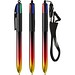BIC® 4 Colours® Flaggen Kollektion + Schlüsselband Schwarz - Schwarz -Rot - Gelb