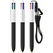 BIC® 4 Colours® Soft mit Lanyard Weiß/Schwarz Weich