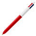 BIC® 4-Farb-Kugelschreiber, rot/weiß