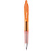BIC® Intensity Gel-Kugelschreiber Gel Clic, schwarze Mine, transparent-orange