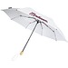 Birgit 21'' faltbarer winddichter Regenschirm aus recyceltem PET, weiss