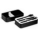 BOCUSE. Lunchbox. Frischhaltebox aus PP und PS 680ml, Schwarz