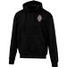 Boris Oversize Kapuzenpullover aus recycelter 280 g/m2 Bio Baumwolle (OCS), unisex, schwarz, S
