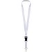Bucks Sublimation Lanyard mit Schnappverschluss aus recyceltem PET Kunststoff, schwarz, 15mm