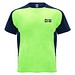 Bugatti T-Shirt Unisex aus recyceltem Material, Fluor Green / schwarz, 2XL