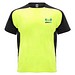Bugatti T-Shirt Unisex aus recyceltem Material, Fluor Yellow / schwarz, 2XL