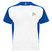 Bugatti T-Shirt Unisex aus recyceltem Material, weiß / royalblau, L