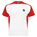Bugatti T-Shirt Unisex aus recyceltem Material, weiß / rot, XL