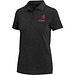Calgary Poloshirt für Damen im Washed Look, 200 g/m2, schwarz, XXL