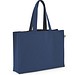 CAMDEN. Tragetasche aus Baumwolle (50%), recycelter Baumwolle (30%) und polyester (20% rPET) (280 g/m²), Blau