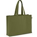 CAMDEN. Tragetasche aus Baumwolle (50%), recycelter Baumwolle (30%) und polyester (20% rPET) (280 g/m²), Dunkelgrün