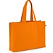 CAMDEN. Tragetasche aus Baumwolle (50%), recycelter Baumwolle (30%) und polyester (20% rPET) (280 g/m²), Orange