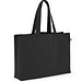 CAMDEN. Tragetasche aus Baumwolle (50%), recycelter Baumwolle (30%) und polyester (20% rPET) (280 g/m²), Schwarz