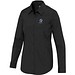 Carnelian 133 g/m² Popeline Bluse, schwarz, S