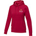 Charon Damen Kapuzenpullover, rot, M