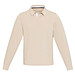 Clyde Rugby Polo Sweatshirt Unisex, Oatmeal, XS