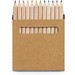 COLOURED. Buntstift Schachtel mit 12 Buntstiften, Natur