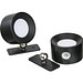 CrisMa Aufladbare Wandlampen 2er Set, schwarz