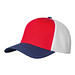 CrisMa Cap mit Mesheinsatz , rot