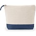 DAPHNE. Kosmetiktasche aus 100 % Baumwolle (340 g/m²), zweifarbig, Blau