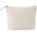 DAPHNE. Kosmetiktasche aus 100 % Baumwolle (340 g/m²), zweifarbig, Naturhell