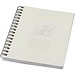 Desk-Mate® A6 farbiges recyceltes Notizbuch mit Spiralbindung, elfenbeinweiß