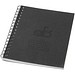 Desk-Mate® A6 farbiges recyceltes Notizbuch mit Spiralbindung, schwarz