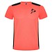 Detroit Sport T-Shirt für Kinder, Fluor Coral / schwarz, 16