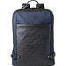 DIVERGENT BACKPACK I. Laptop-Rucksack bis zu 15.6'' aus Denim und PU, Dunkelblau