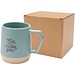 Dolce  300 ml matte Keramiktasse, riffblau