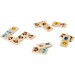 DOMIN. Domino-Spiel aus Holz mit 28 Tierfiguren, Naturhell