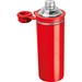 Doppelwandige Edelstahlflasche Monza,rot
