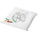 DRAWS. Kinder-Kordelbeutel zum Ausmalen (80 g/m²), Weiß