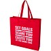 EcoSeal GRS-recycelte Nonwoven Tragetasche mit Zeitenfalten 12 L, rot