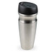 Edelstahl-Isolierbecher-Set, 24-tlg., Inkl. Gravur, 460 ml, silber/schwarz