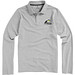 ELEVATE Herren Langarm Poloshirt Oakville, grau meliert, XXL