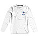 ELEVATE Herren Öko Langarmshirt Ponoka, weiß, XS