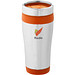 Isolierbecher Trend, 400 ml, silber/orange