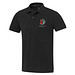 Emerald Polo Unisex aus recyceltem Material, schwarz, 3XL