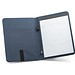 EMERGE FOLDER II. A4 Mappe aus recyceltem Polyester (100% rPET) 300D mit elastischem Verschluss, Blau