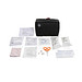 Erste-Hilfe-Set in RCS recycelter Nubuk-PU Tasche, schwarz