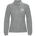 Estrella Langarm Poloshirt für Damen, Marl Grey, 3XL
