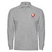 Estrella Langarm Poloshirt für Herren, Marl Grey, L