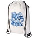 Evergreen Sportbeutel aus recyceltem GRS Non Woven 5 L, weiss