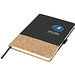 Evora A5 Notizbuch Thermo PU mit Kork, schwarz