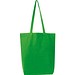 Fairtrade Baumwolltasche mit Bodenfalte PIOTR, grün