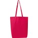 Fairtrade Baumwolltasche mit Bodenfalte PIOTR, rot